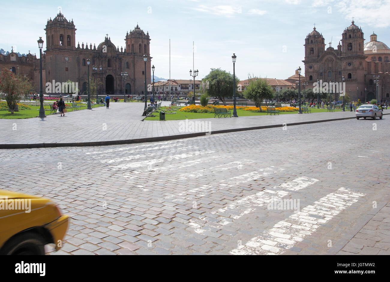 La Plaza des Armes, Cuzco, région de Cusco, Lima, Pérou Banque D'Images
