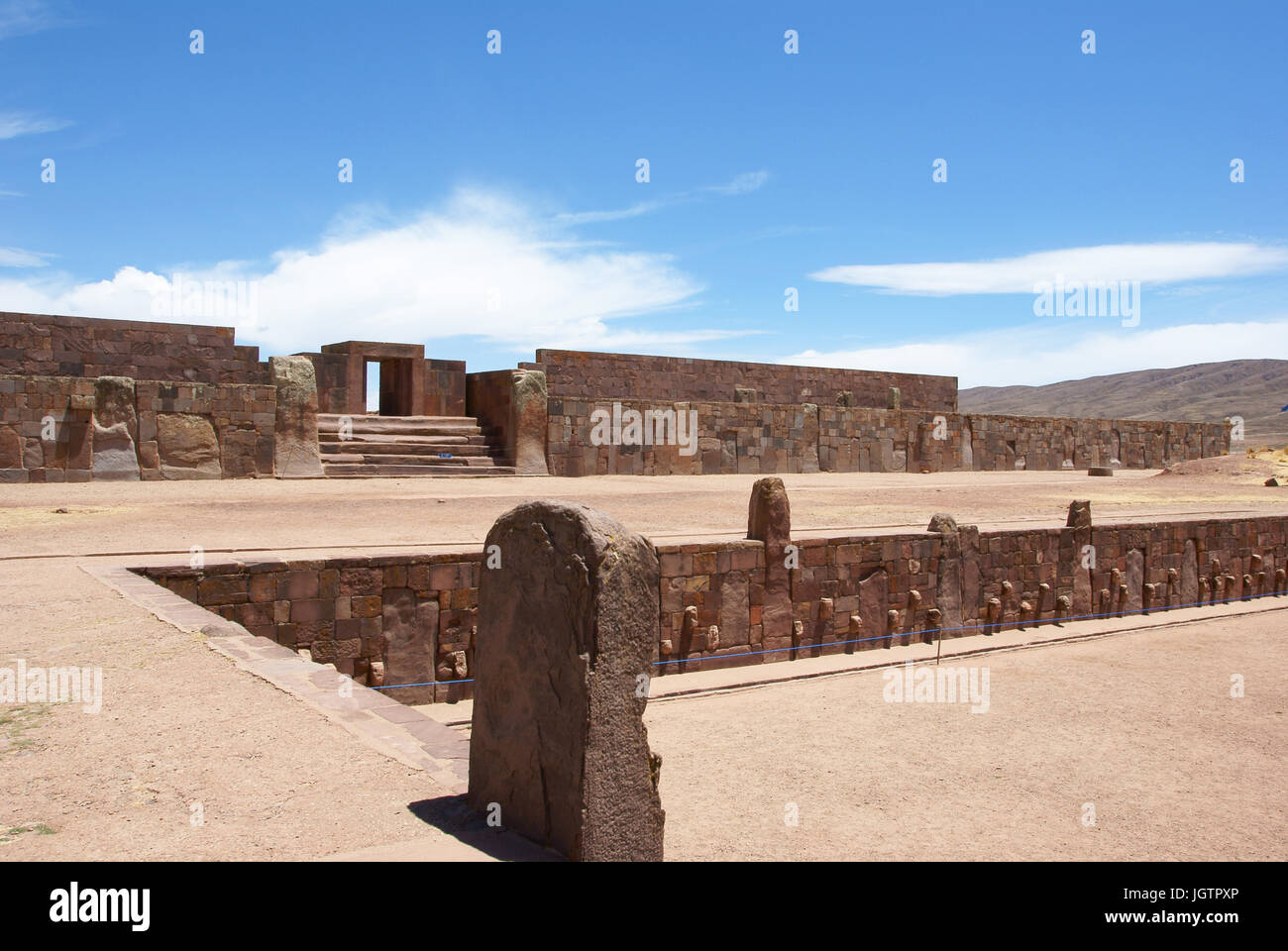 Tiwanaku, département de La Paz, Pedro Domingo Murillo Province, La Paz, Bolívia Banque D'Images