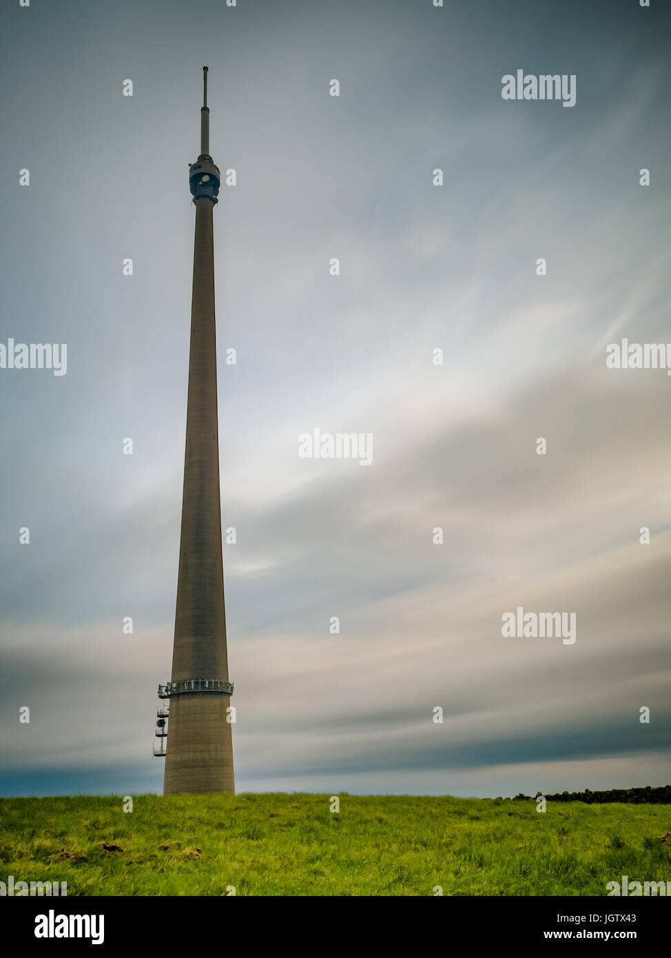 Mât Emley Moor Banque D'Images