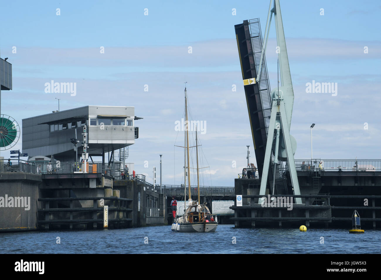 Barrage de Cardiff Bay Banque D'Images