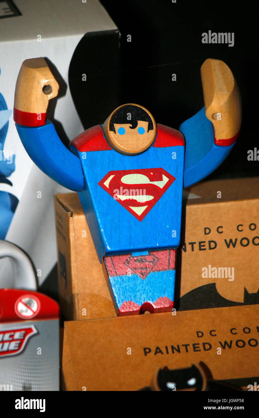 Superman Comicfigur, Berlin. Banque D'Images