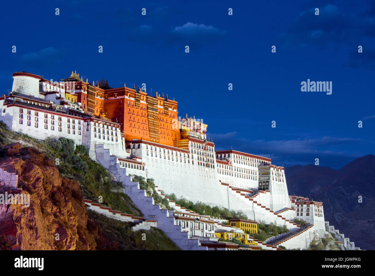 Palais du Potala, Tibet, Chine Banque D'Images