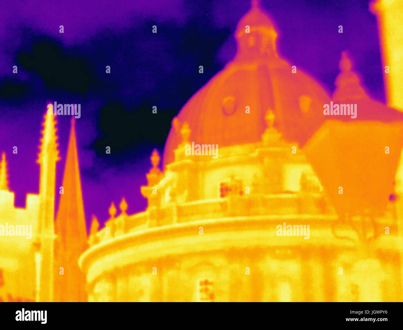 Image thermique de Radcliffe Camera, Oxford, England, UK Banque D'Images