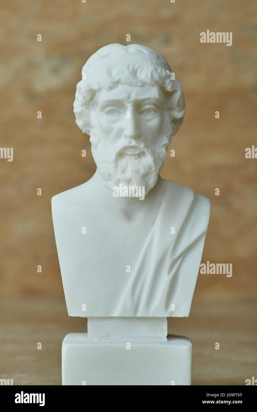 Statue du philosophe grec Platon. Banque D'Images
