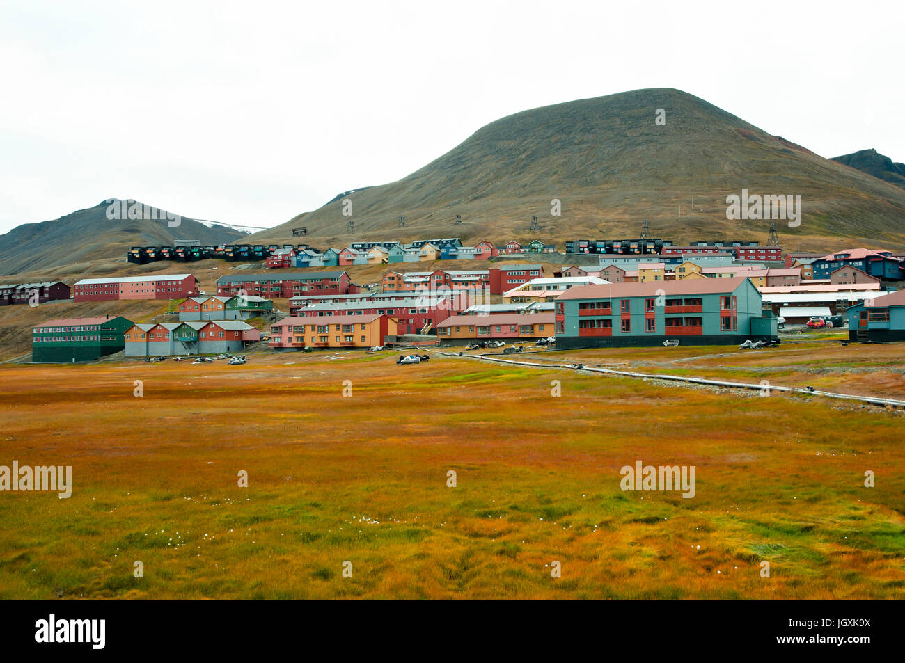 - Longyearbyen Svalbard - Norvège Banque D'Images