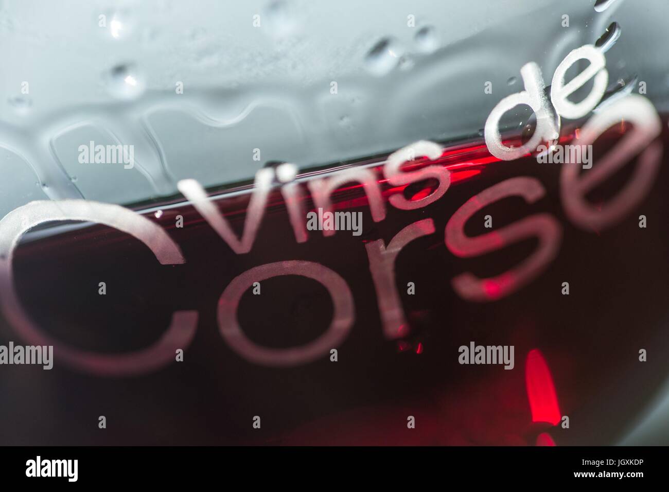 VIN DE CORSE Banque D'Images