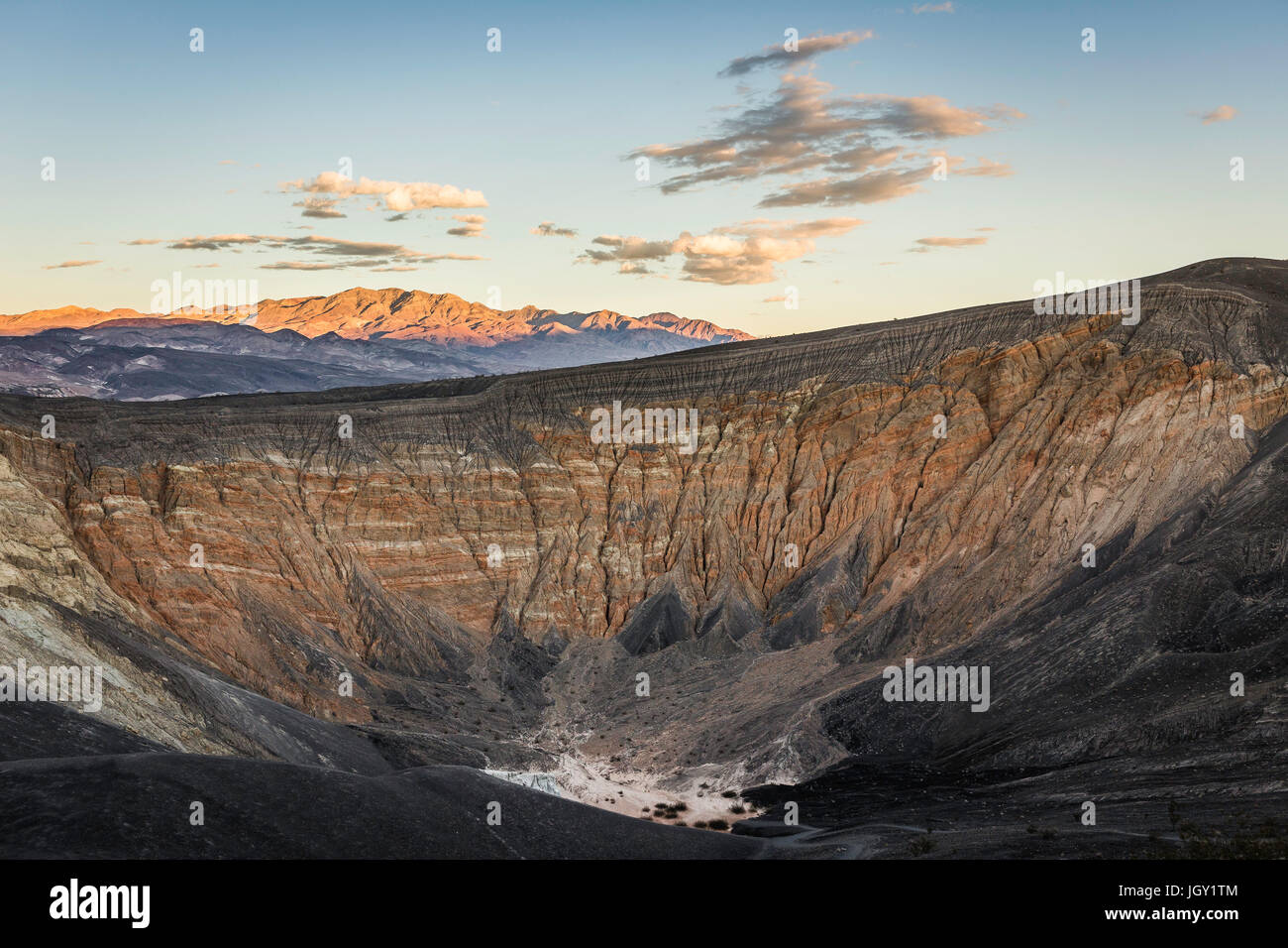 Paysage à Ubehebe Crater dans Death Valley National Park, California, USA Banque D'Images