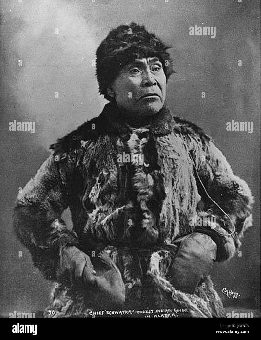 Les Indiens d'Alaska connu comme chef Schwatka, Alaska Banque D'Images