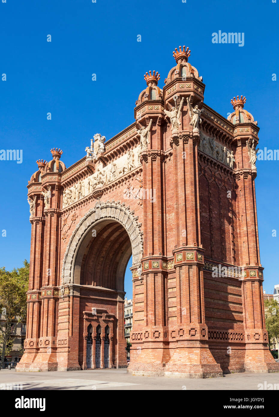 Catalunya de Barcelone l'Arc de Triomf de Barcelone Arco de Triunfo de Barcelona arc de triomphe arc de triomphe de Barcelone Espagne eu Europe Catalogne Banque D'Images