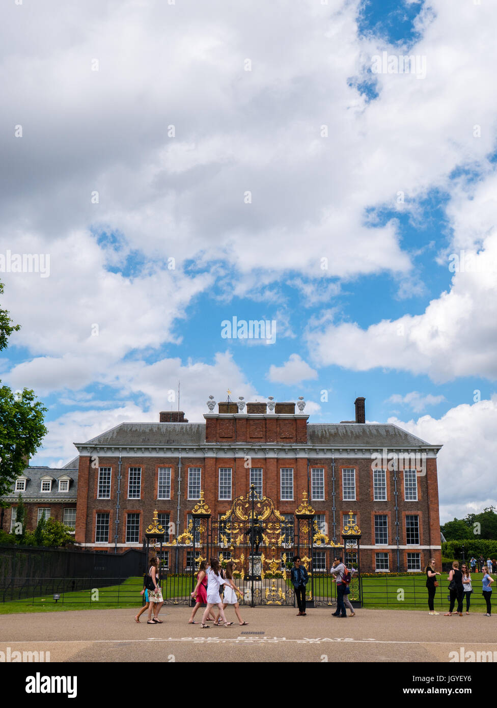 Kensington Palace, Kensington Gardens, Londres, Angleterre Banque D'Images