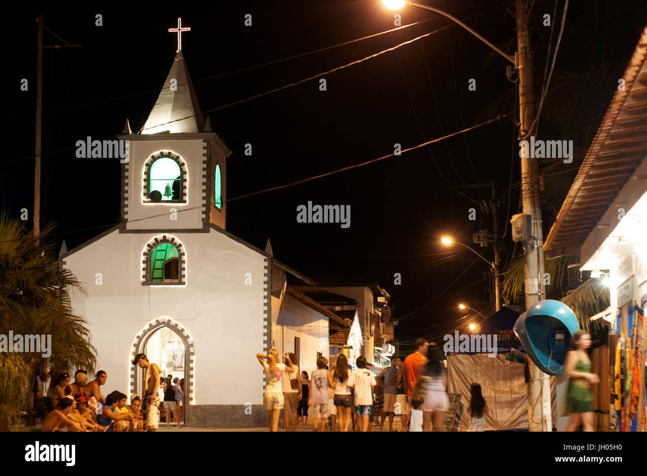 Église, peuples, Ilha Grande, Rio de Janeiro, Brésil Banque D'Images