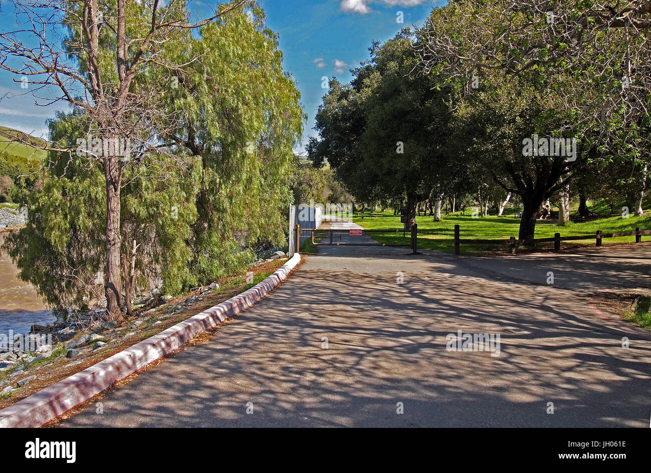 Alameda Creek Regional Trail, Niles zone de préparation, CA, USA Banque D'Images