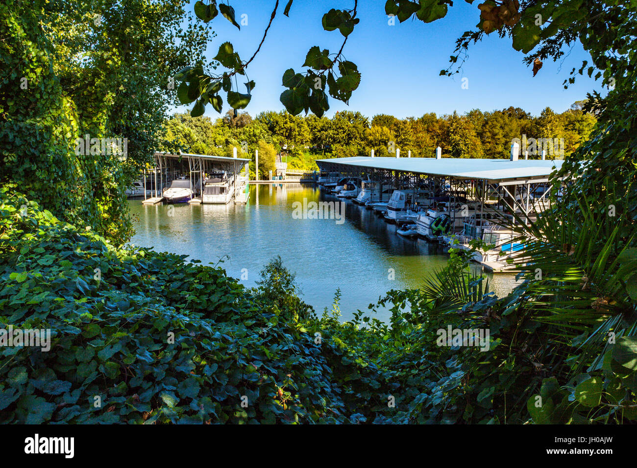 Sacramento City Marina à Miller Park au sud du centre-ville Banque D'Images