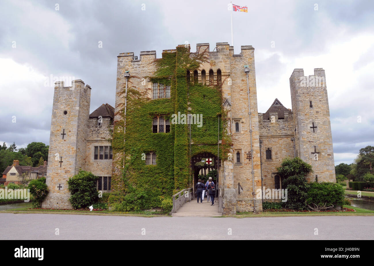 Hever Castle Accueil d'Anne Boleyn Banque D'Images