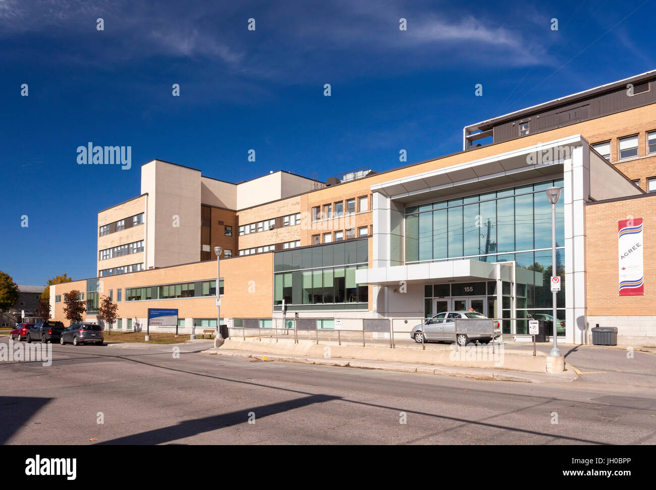 Centre de santé et de services sociaux de l'hôpital de Buckingham ou Papineau Papineau ou hôpital de Buckingham, Outaouais, Québec, Canada. Banque D'Images