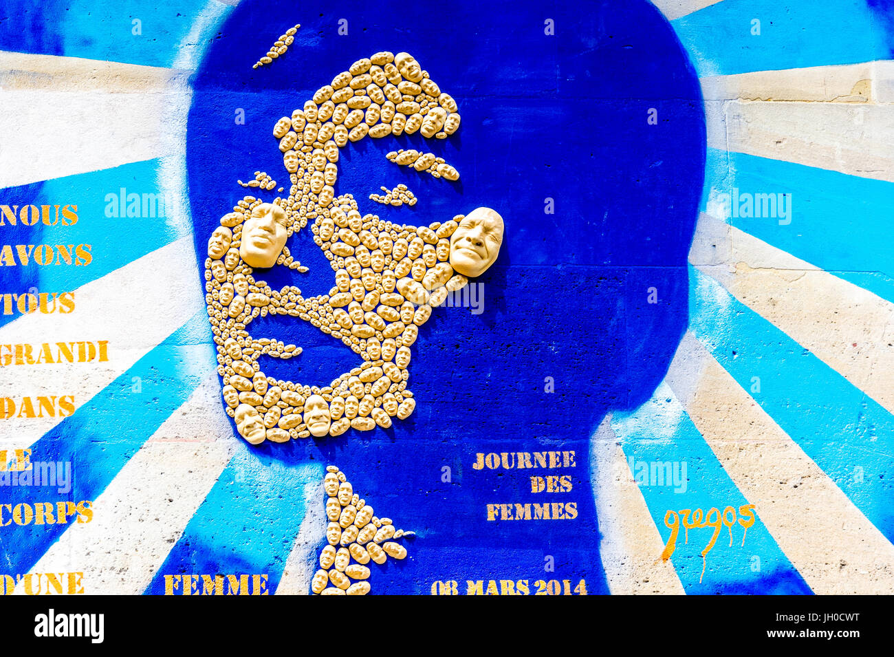 Paris Street Art Banque D'Images