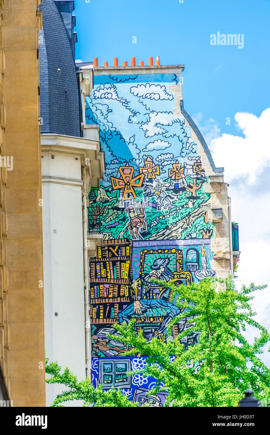 Paris Street Art Banque D'Images