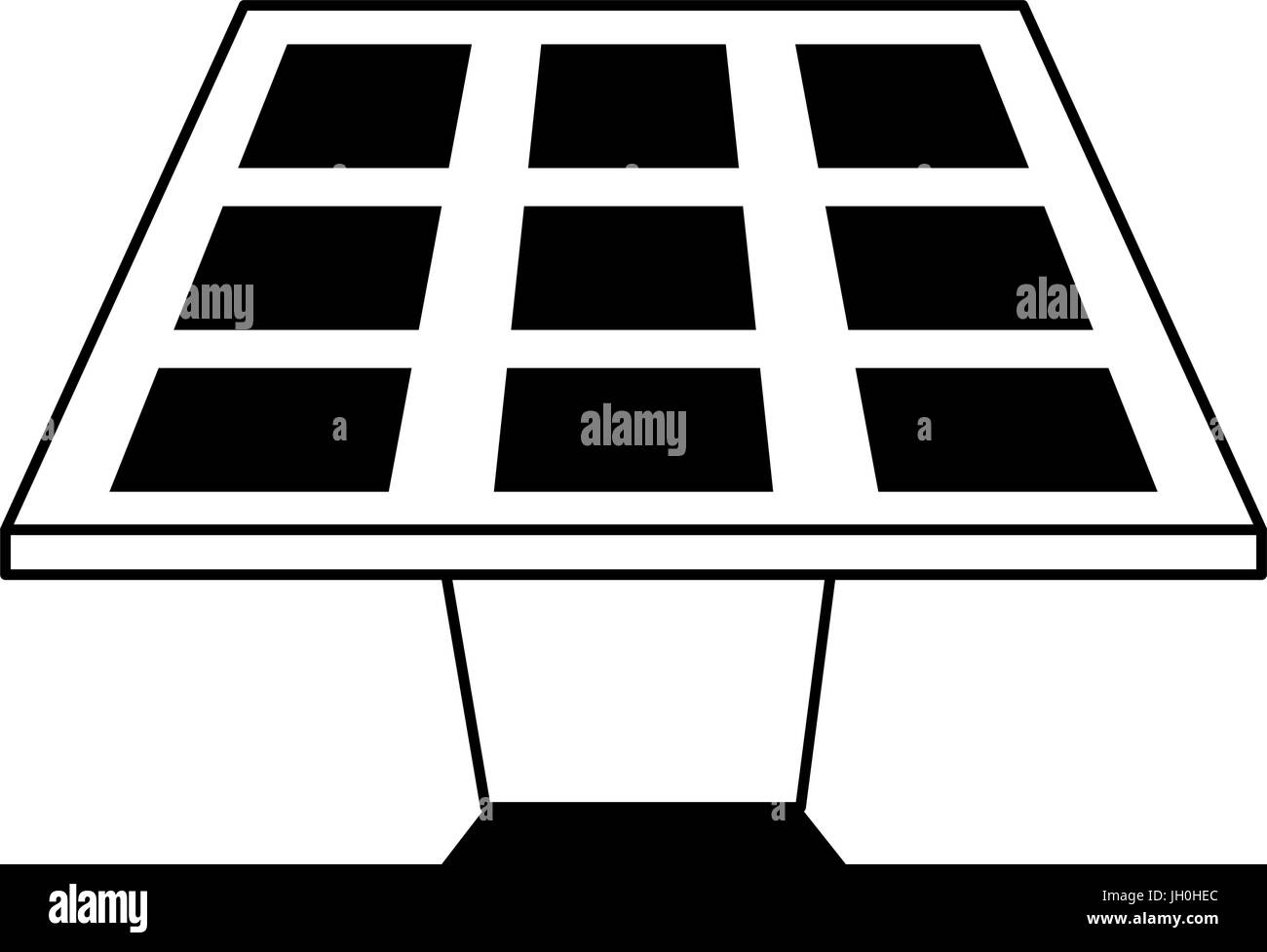 L'icône du panneau solaire libre Illustration de Vecteur