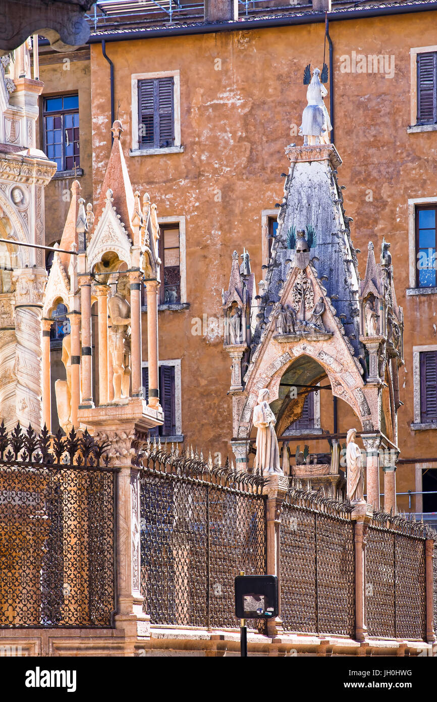 Tombes de Scaliger à Vérone Banque D'Images