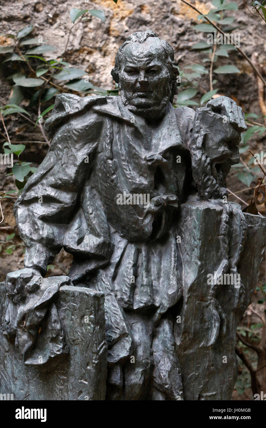 Antoine Bourdelle museum, Paris. Honoré Daumier. Le bronze. 1925. La France. Banque D'Images