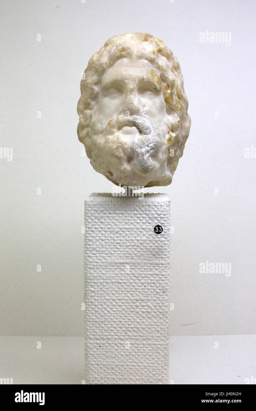 Jupiter. Statuette en bronze. Musée de la civilisation gallo-romaine Fourvire. Lyon. La France. Banque D'Images