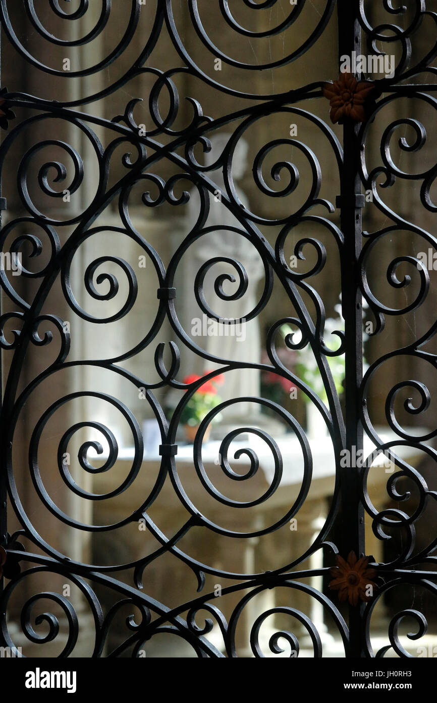 Église de l'abbaye de Saint Etienne, Caen. La France. Banque D'Images