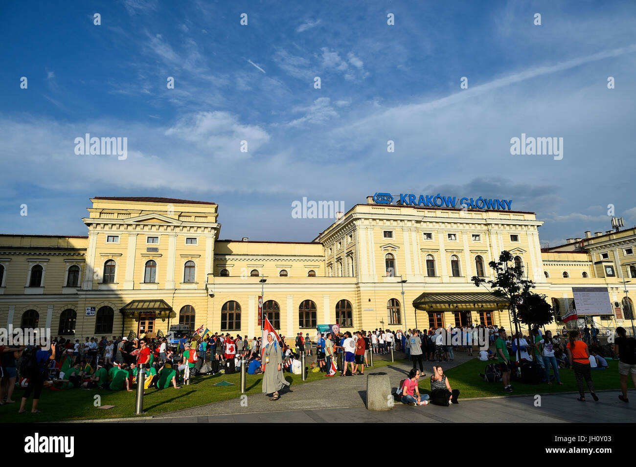 Journée mondiale de la jeunesse. Cracovie. 2016. La Pologne. Banque D'Images