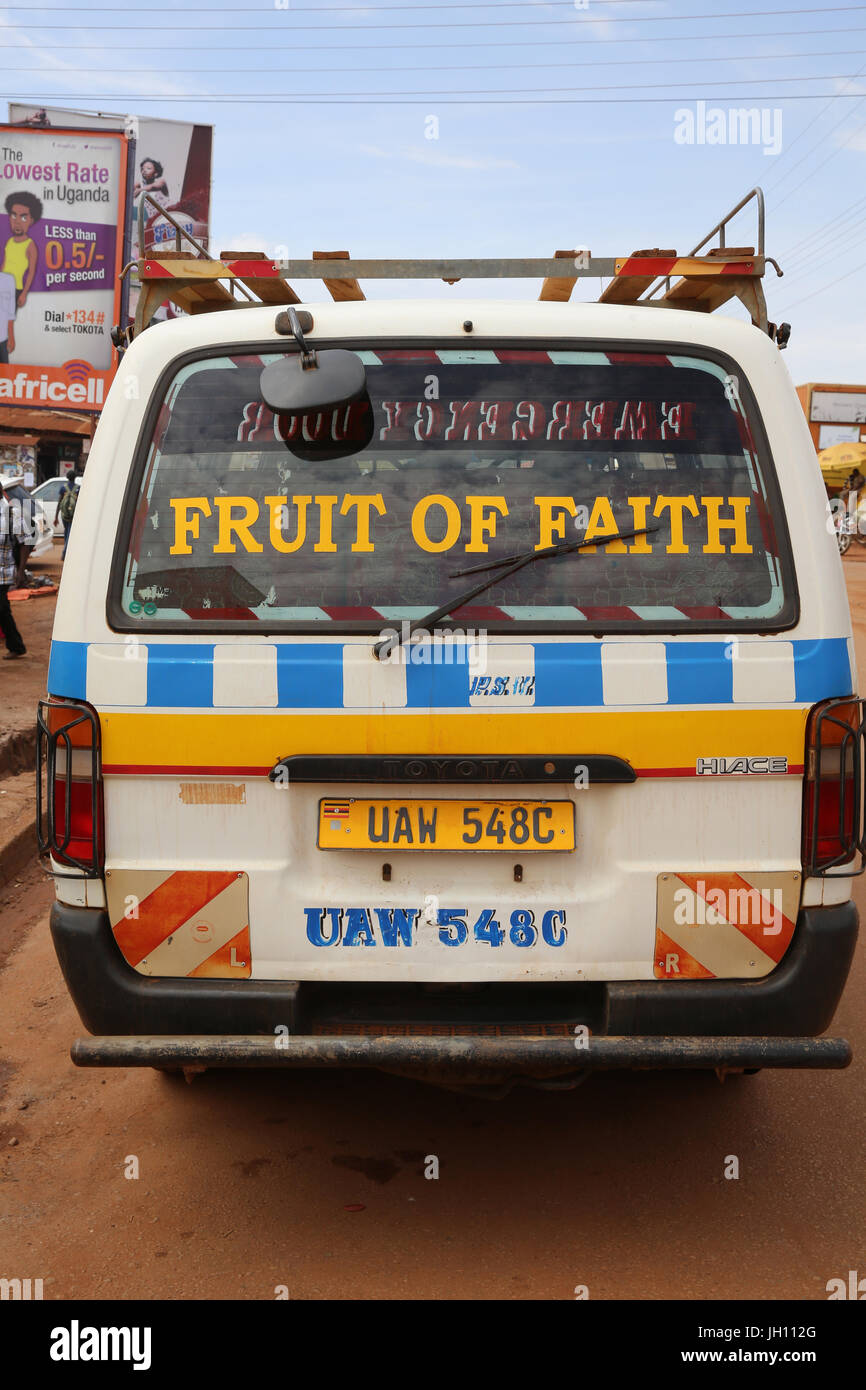 Les transports publics en Ouganda. L'Ouganda. Banque D'Images