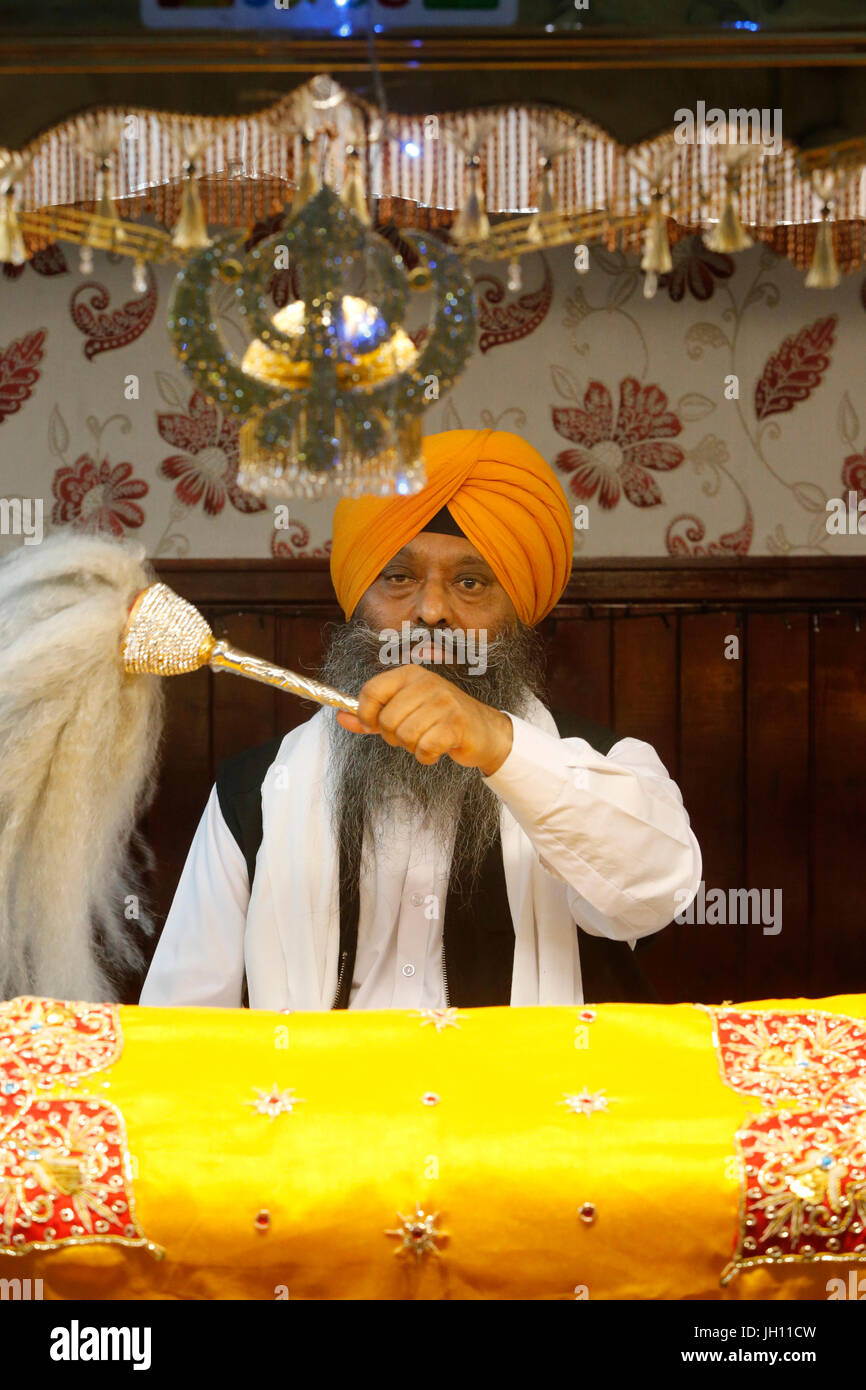 Gurdwara Guru Nanak, Leicester. United Kingdom. Banque D'Images