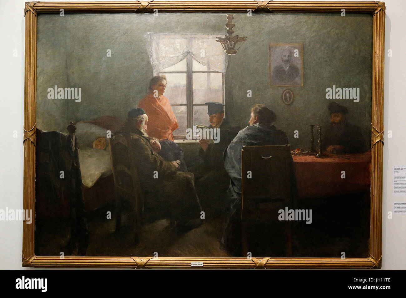 Samuel Hirszenberg. Le repos du sabbat, 1894. Huile sur toile. Ben Uri collection. United Kingdom. Banque D'Images
