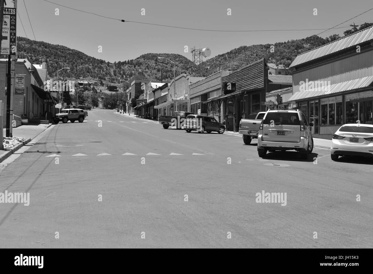 La rue principale de pioche au Nevada Banque D'Images