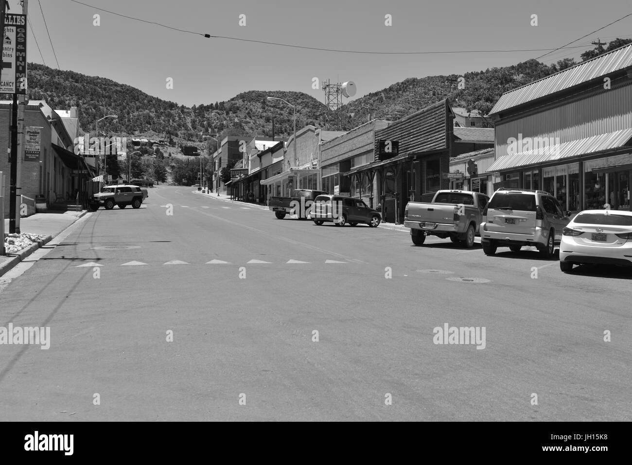 La rue principale de pioche au Nevada Banque D'Images