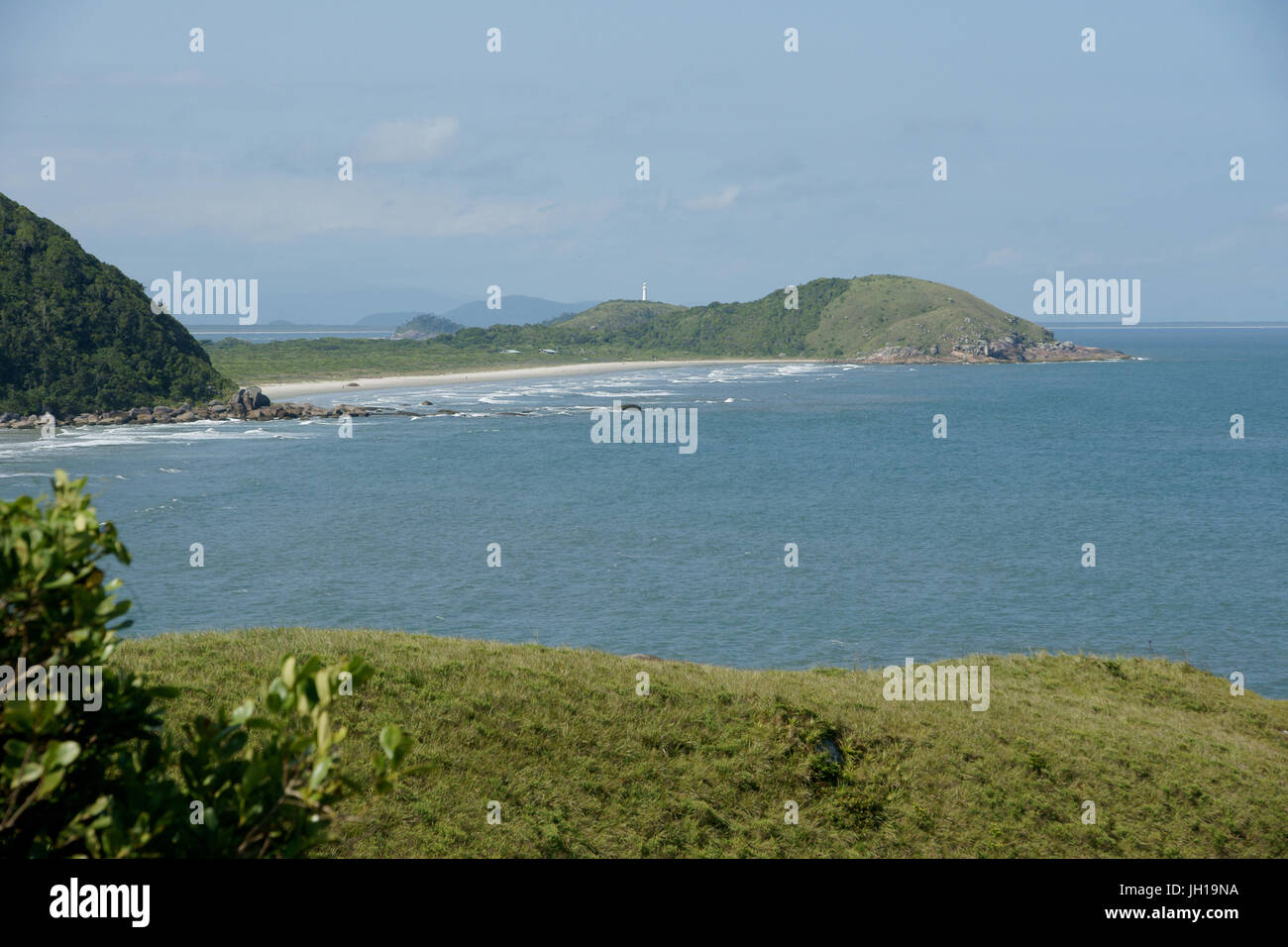 Plage Lumière, Ilha do Mel, Paraná, Brésil Banque D'Images