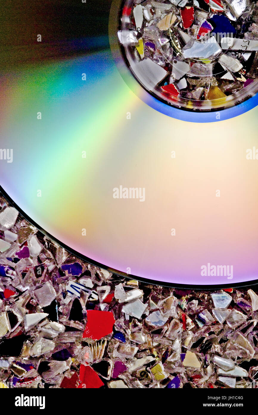 Recyclage de CD et DVD Photo Stock - Alamy