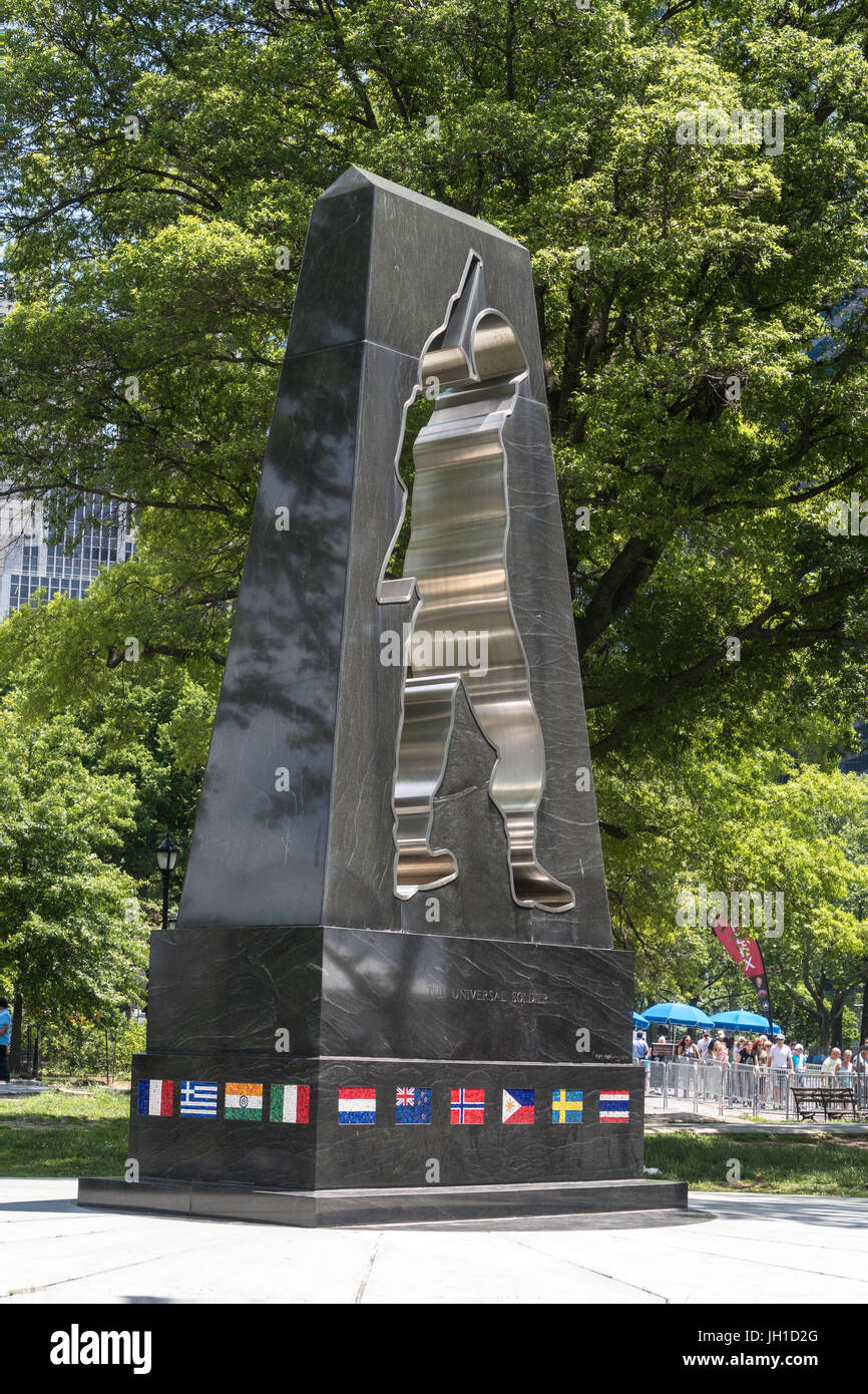 New York Korean War Veterans Memorial, Battery Park, NYC Banque D'Images