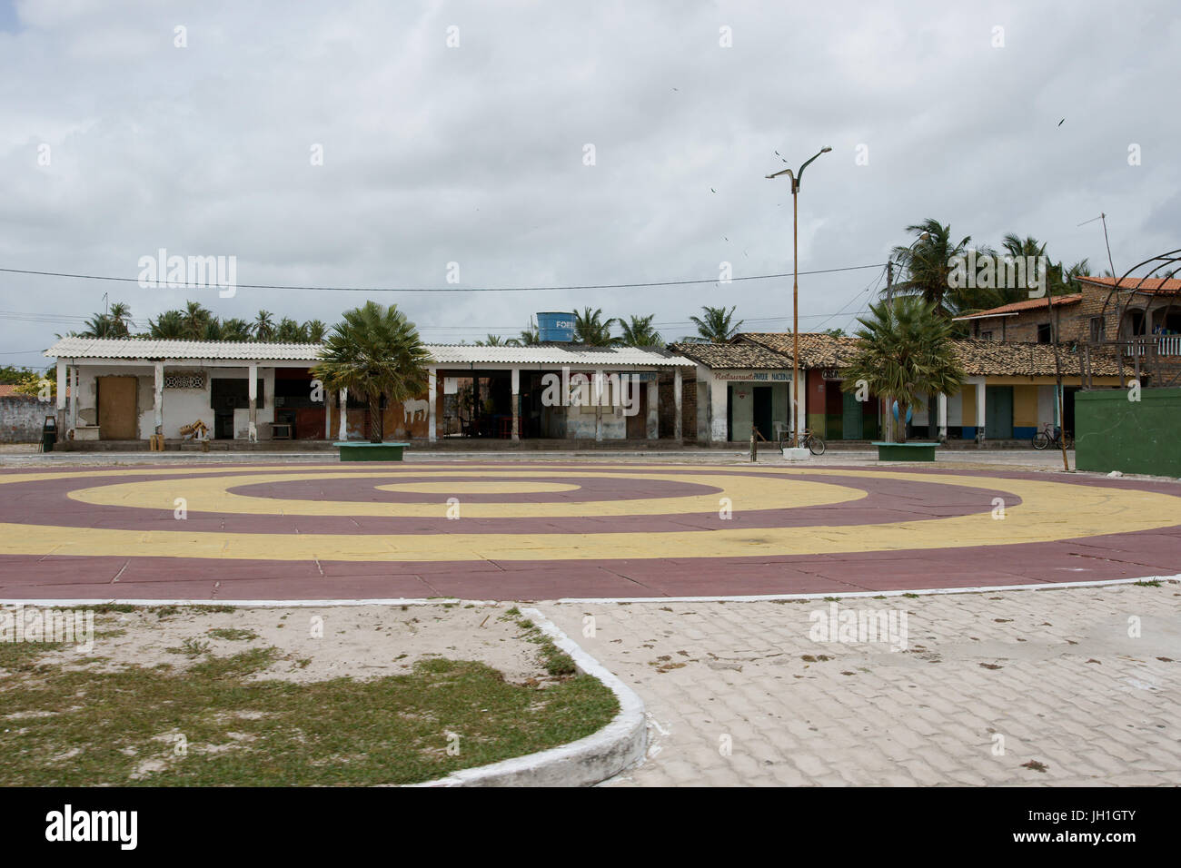 Maisons, Lençois Maranhense, Ville, Santo Amaro, São Luis, Maranhão, Brésil Banque D'Images