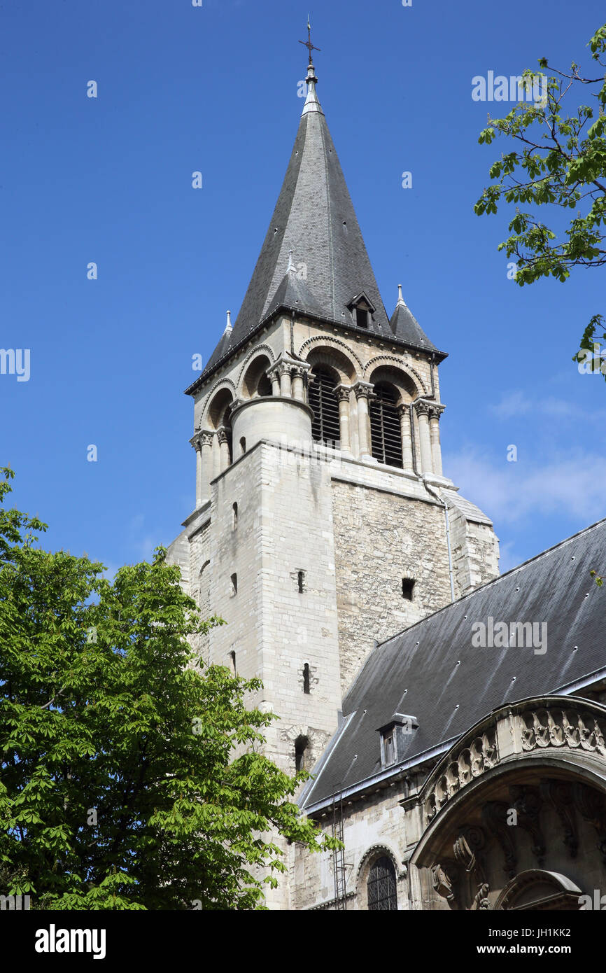 L'Abbaye Bénédictine de Saint-Germain-des-Prés. Paris. La France. Banque D'Images
