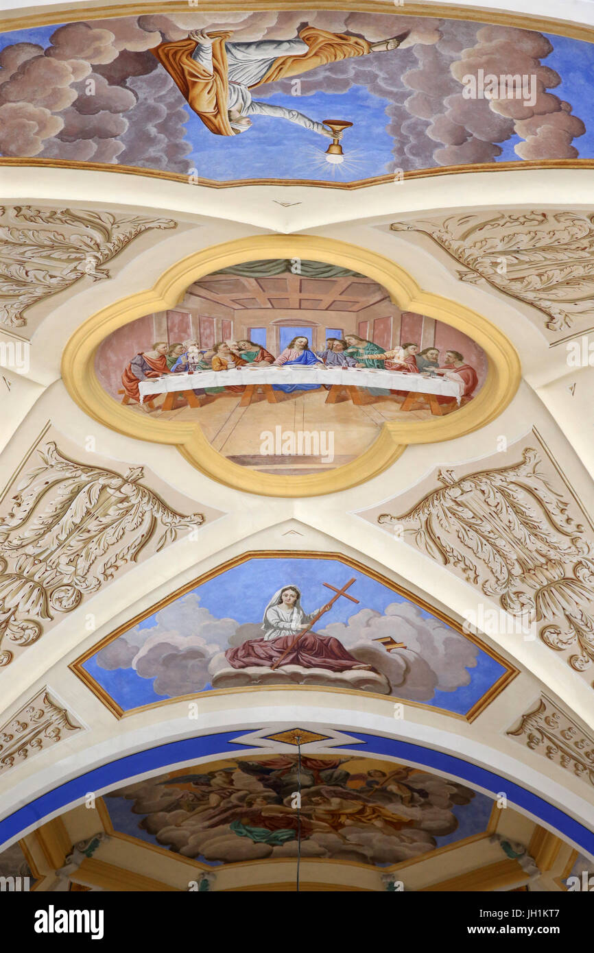 L'église Saint-Nicolas de Veroce. La France. Banque D'Images