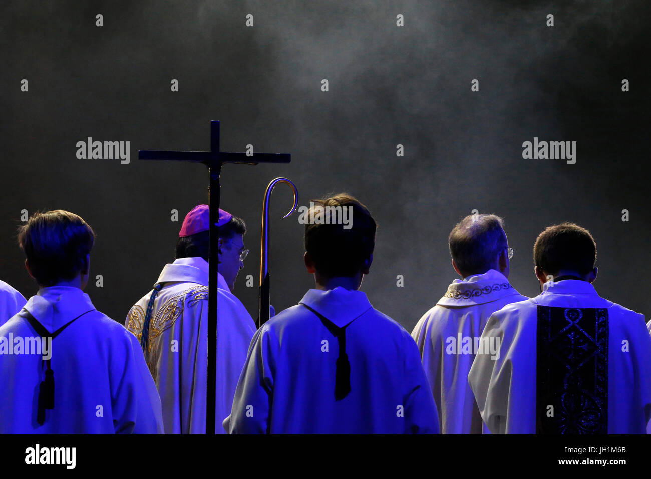 Hopeteen festival, Issy-les-Moulineaux, France. La messe. Banque D'Images