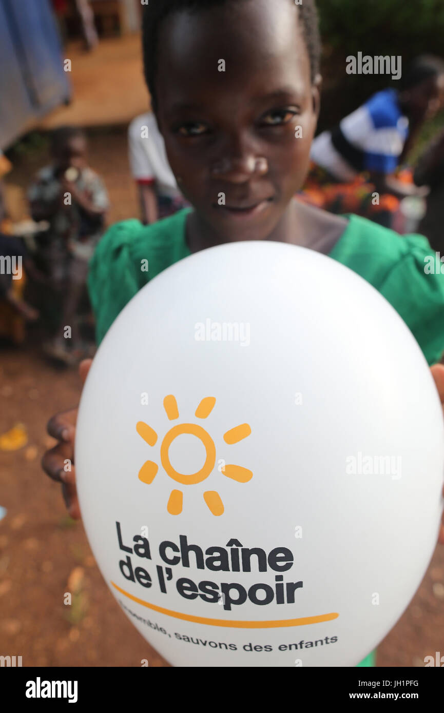 Ong française : La chaîne de l'Espoir. La médecine humanitaire. Le Togo. Banque D'Images