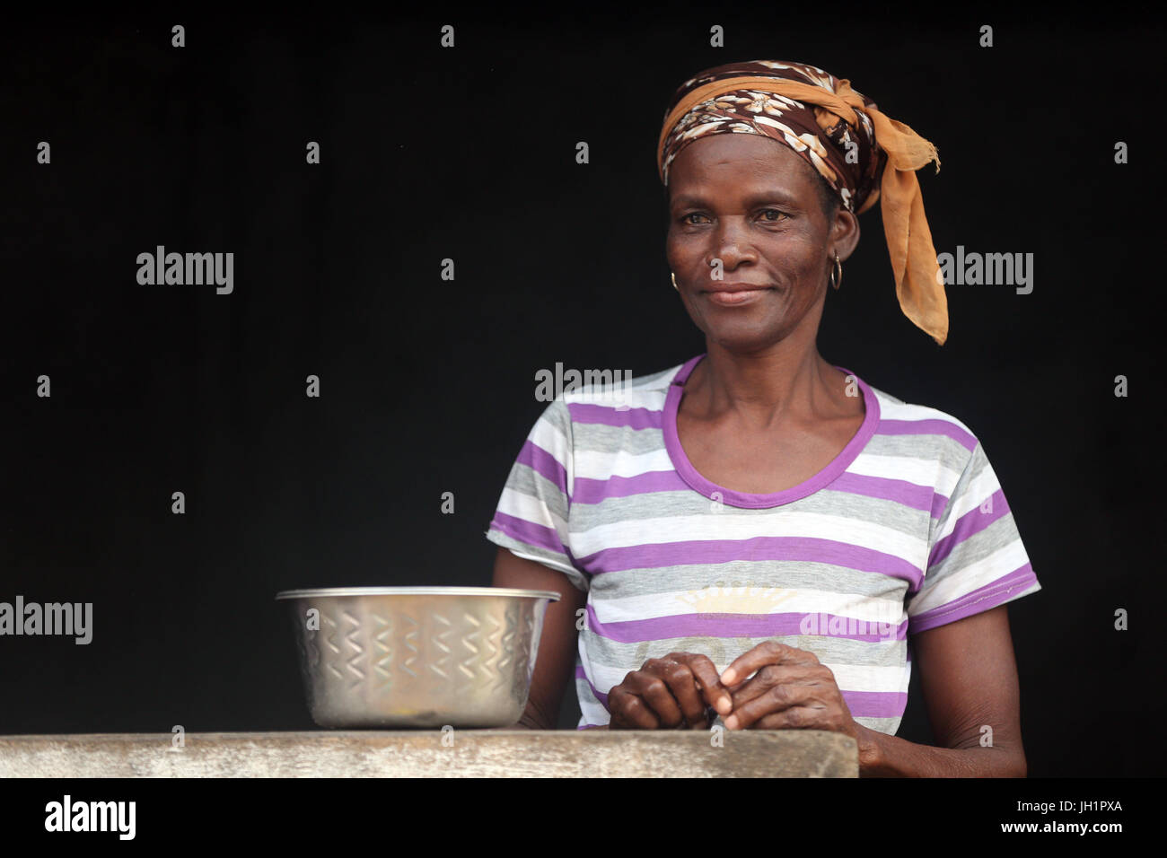 Femme africaine. Portrait. Le Togo. Banque D'Images