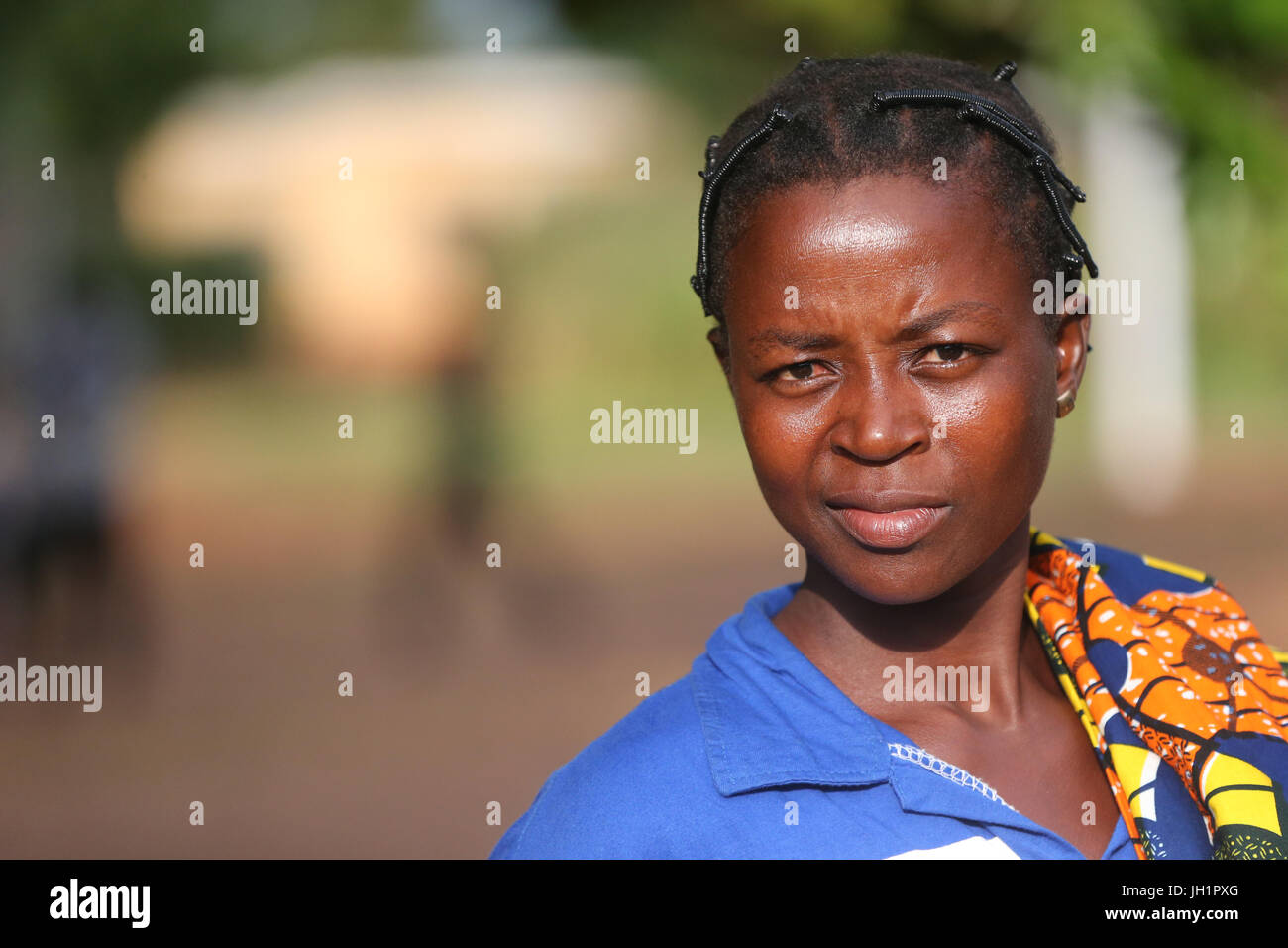 Femme africaine. Portrait. Le Togo. Banque D'Images