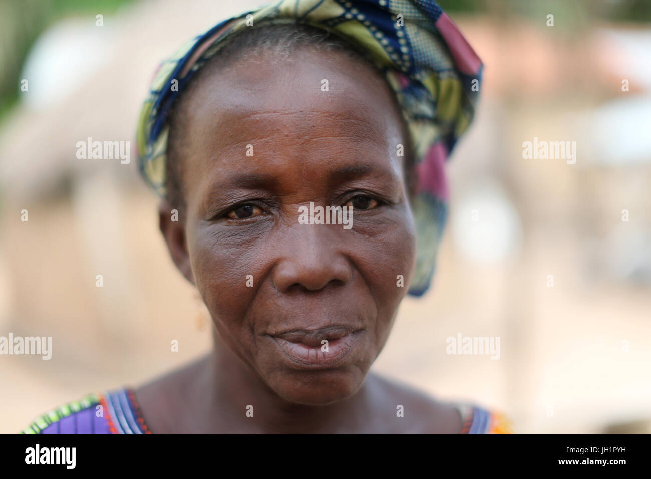 Femme africaine. Portrait. Le Togo. Banque D'Images