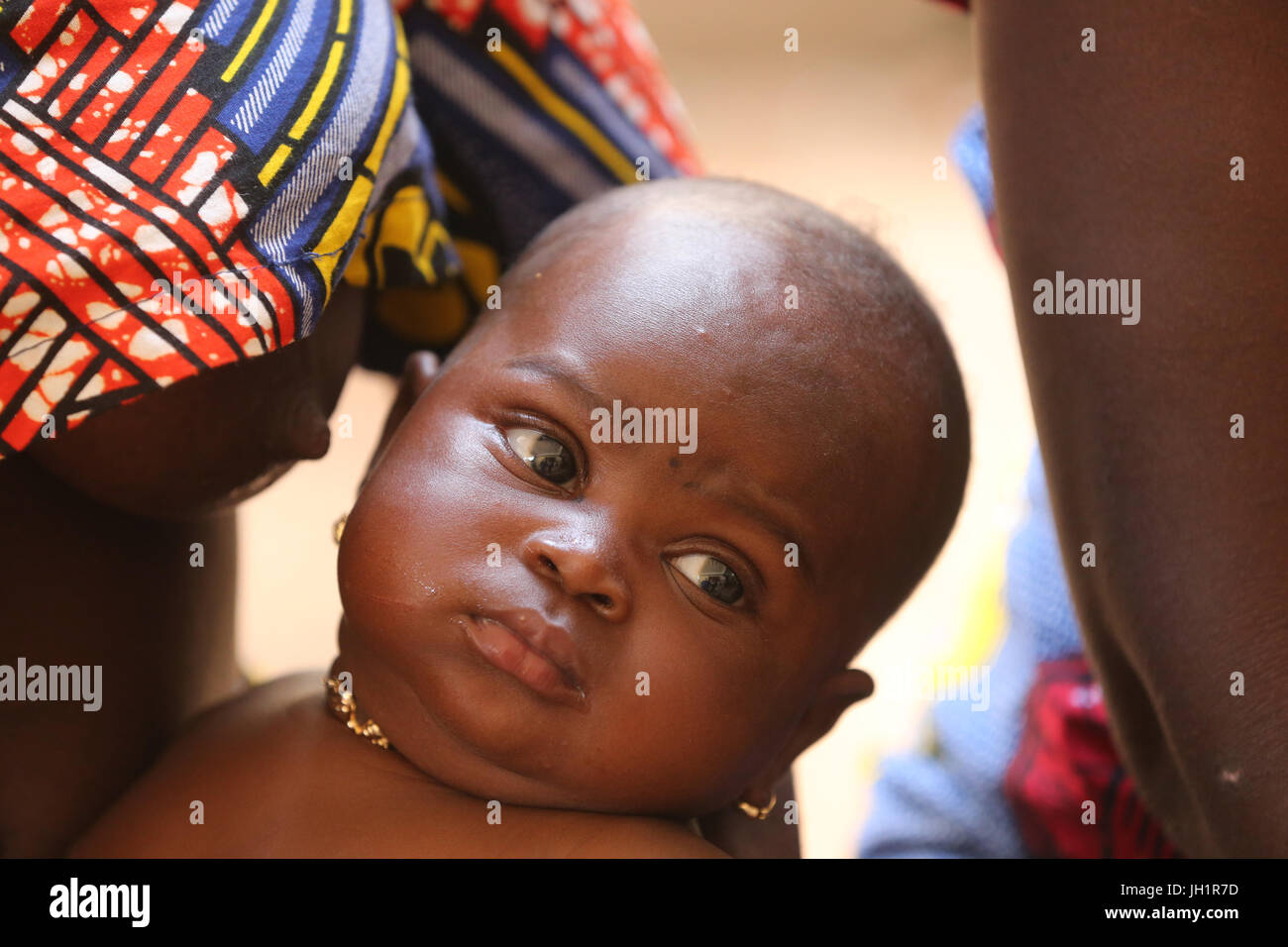 Bébé africain. Le Togo. Banque D'Images