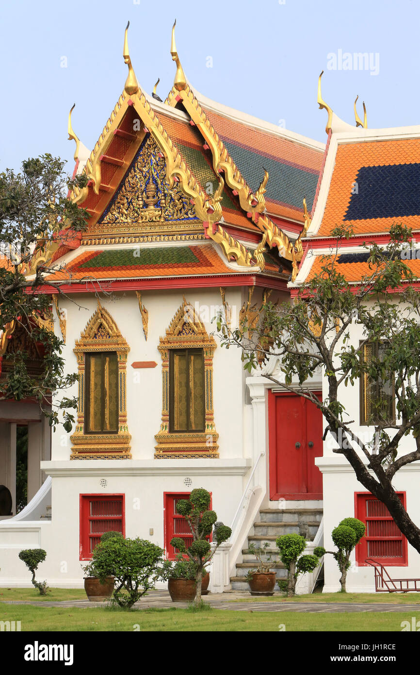 En Temple. Wat Benchamabophit Dusitvanaram Ratchaworawiharn. 1899. Bangkok. La Thaïlande. Banque D'Images
