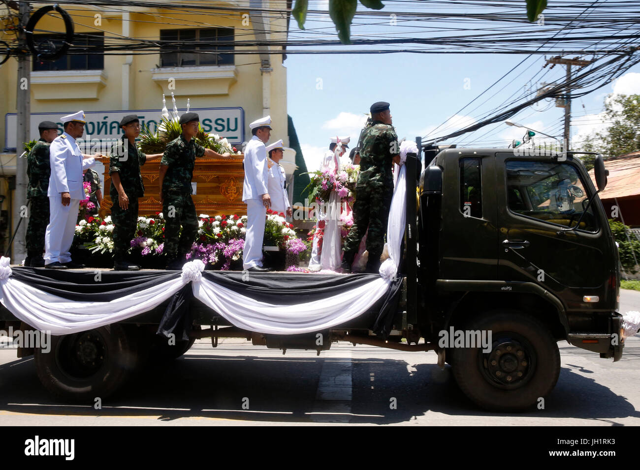 Funérailles militaires. La Thaïlande. Banque D'Images