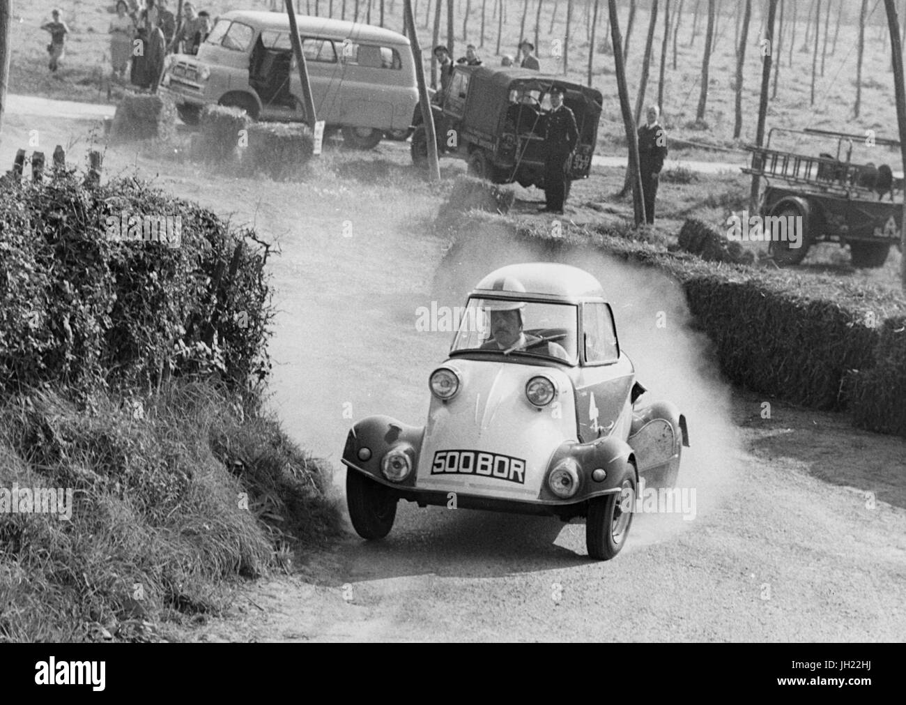 Messerschmitt, K.Piper. Hill Climb 1961 Bodiam Banque D'Images