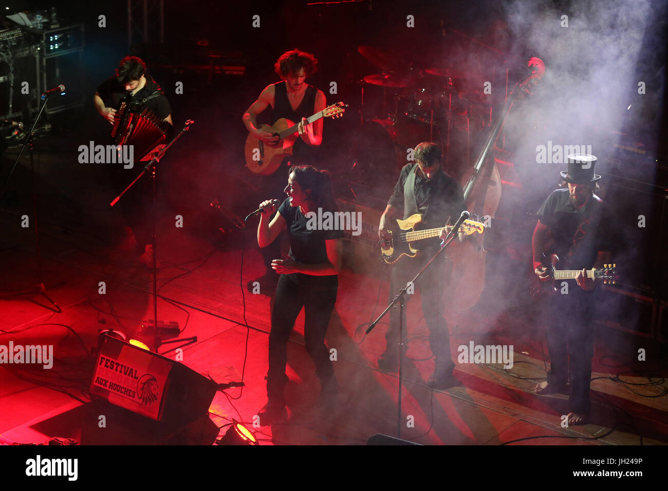 Les Houches Reggae Festival. La fureur contre la marmotte. La France. Banque D'Images