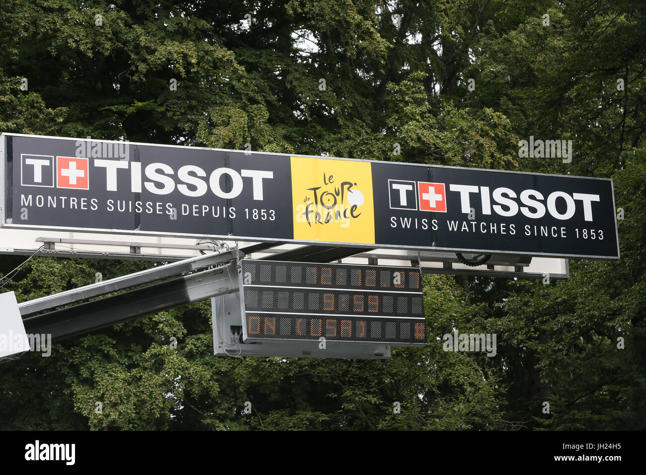 Le Tour de France 2016. Sallanches - Megève, dans les Alpes françaises. La France. Banque D'Images