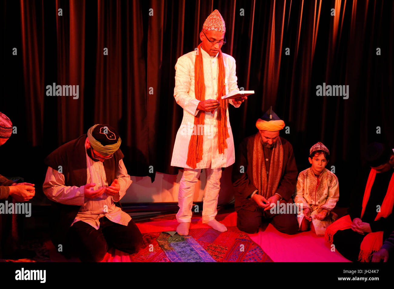 Les musulmans soufis de prier. La France. Banque D'Images